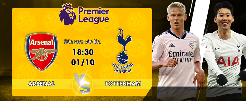 Link xem trực tiếp Arsenal vs Tottenham ngày 01/10