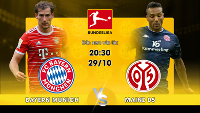 Link xem trực tiếp Bayern Munich vs Mainz 05