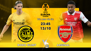 Link xem trực tiếp Bodo Glimt vs Arsenal