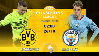 Link xem trực tiếp Borussia Dortmund vs Manchester City