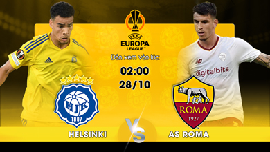 Link xem trực tiếp Helsinski vs AS Roma