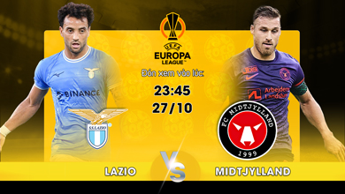 Link xem trực tiếp Lazio vs Midtjylland