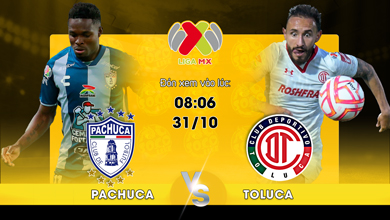 Link xem trực tiếp Pachuca vs Toluca