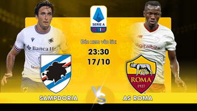 Link xem trực tiếp Sampdoria vs AS Roma