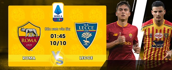 Link xem trực tiếp AS Roma vs Lecce