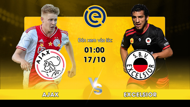 Link xem trực tiếp Ajax Amsterdam vs SBV Excelsior