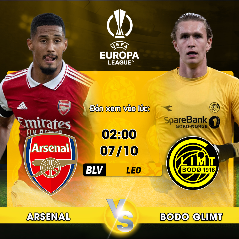 Soi kèo trận đấu Arsenal vs Bodo Glimt