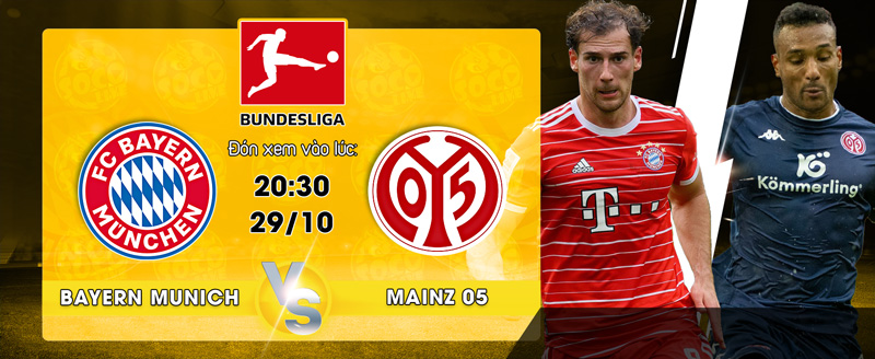 Link xem trực tiếp Bayern Munich vs Mainz 05