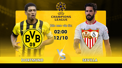 Link xem trực tiếp Borussia Dortmund vs Sevilla