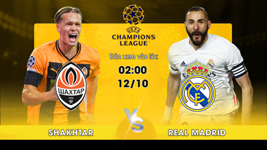 Link xem trực tiếp FC Shakhtar Donetsk vs Real Madrid