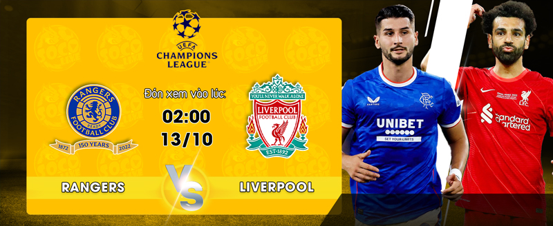 Link xem trực tiếp Glasgow Rangers vs Liverpool