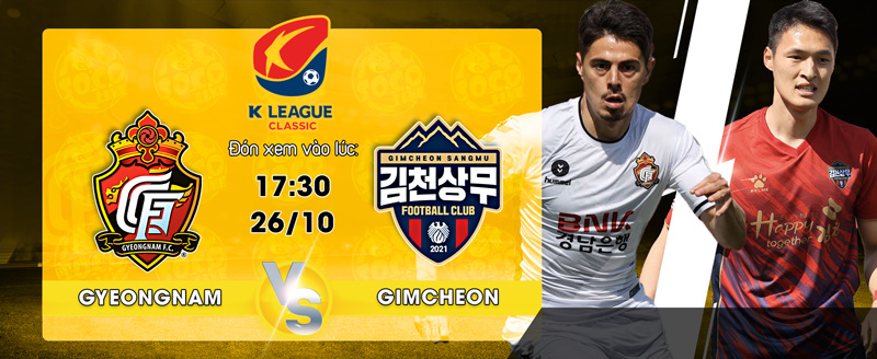 Link xem trực tiếp Gyeongnam vs Gimcheon Sangmu