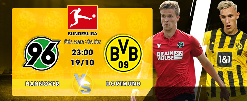 Link xem trực tiếp Hannover 96 vs Borussia Dortmund