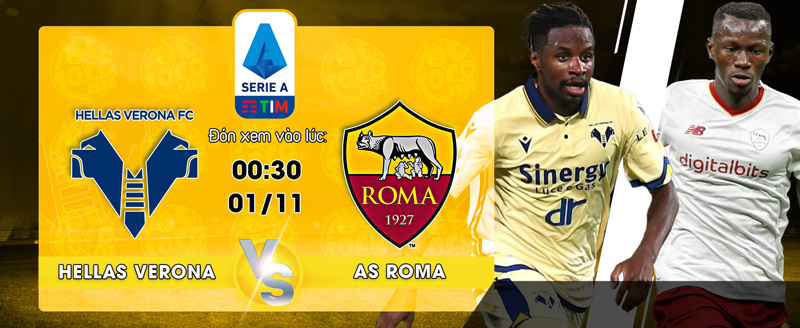 Link xem trực tiếp Hellas Verona vs AS Roma