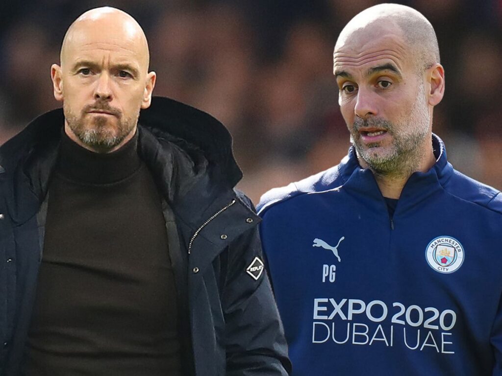 Lần đầu tiên Pep Guardiola và Ten Hag chạm mặt nhau trong mùa giải - Link xem trực tiếp Man City vs MU