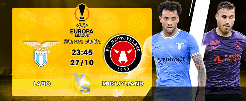 Link xem trực tiếp Lazio vs Midtjylland