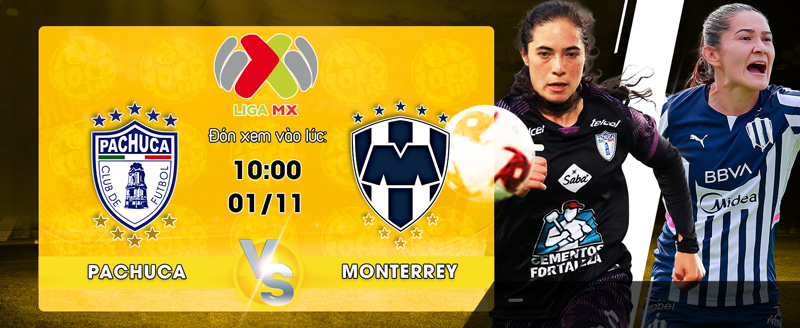 Link xem trực tiếp Monterrey Women's vs Pachuca Women's