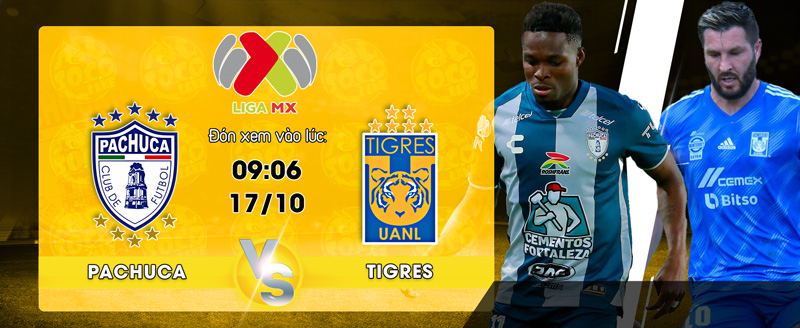 Link xem trực tiếp Pachuca vs Tigres