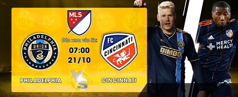 Link xem trực tiếp Philadelphia Union vs FC Cincinnati