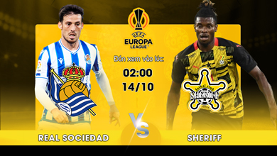 Link xem trực tiếp Real Sociedad vs Sheriff Tiraspol