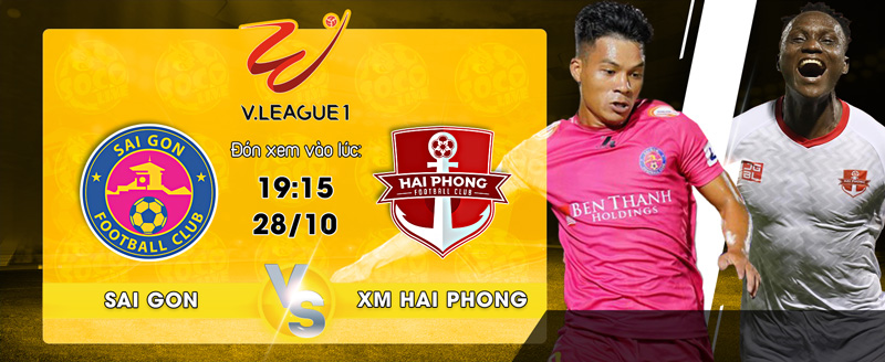 Link xem trực tiếp Sài Gòn FC vs XM Hải Phòng