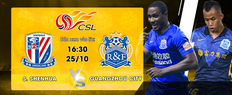 Link xem trực tiếp Shanghai Shenhua vs Guangzhou City