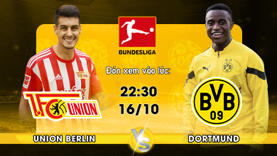 Link xem trực tiếp Union Berlin vs Borrusia Dortmund