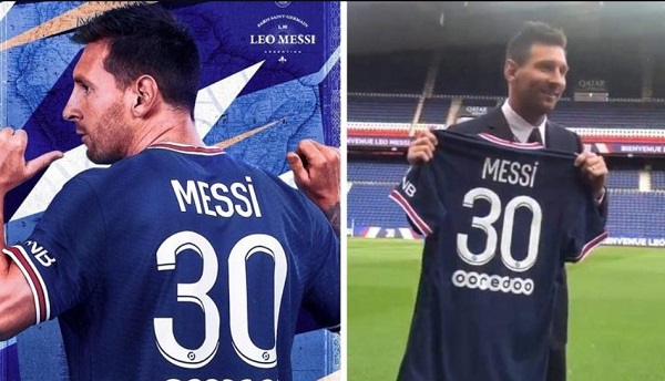 Messi mặc áo số mấy khi thi đến Paris Saint Germain