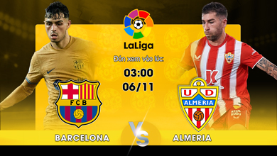 Link xem trực tiếp Barcelona vs Almeria