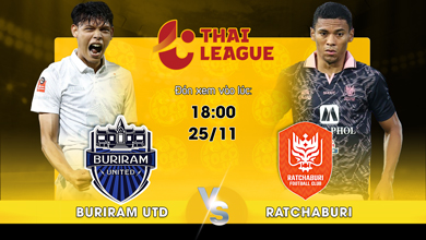 Link xem trực tiếp Buriram United vs Ratchaburi