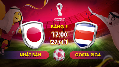 Link xem trực tiếp Nhật Bản vs Costa Rica