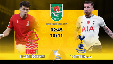 Link xem trực tiếp Nottingham Forest vs Tottenham