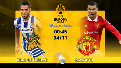 Link xem trực tiếp Real Sociedad vs Manchester United