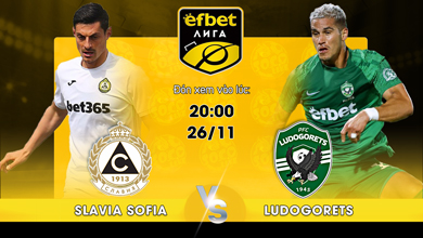 Link xem trực tiếp Slavia Sofia vs Ludogorets