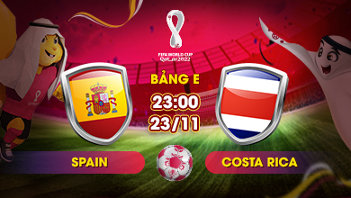 Link xem trực tiếp Spain vs Costa Rica