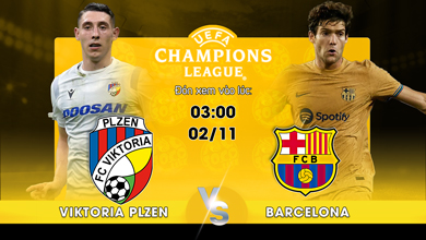 Link xem trực tiếp Viktoria Plzen vs Barcelona