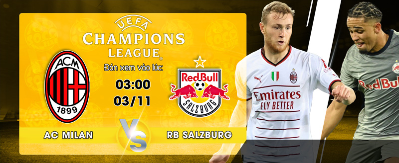 Link xem trực tiếp AC Milan vs RB Salzburg