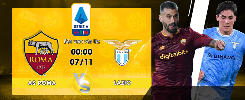 Link xem trực tiếp AS Roma vs Lazio