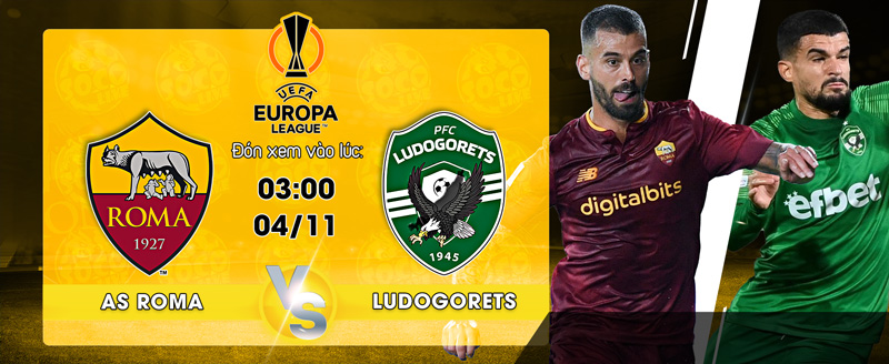 Link xem trực tiếp AS Roma vs Ludogorets