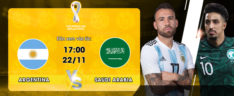 Link xem trực tiếp Argentina vs Saudi Arabia