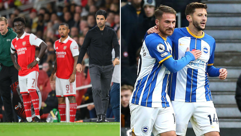 Arsenal bất ngờ để thua 1-3 trước Brighton