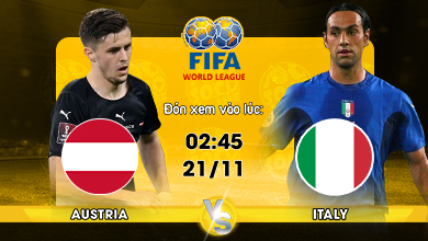 Link xem trực tiếp Austria vs Italy