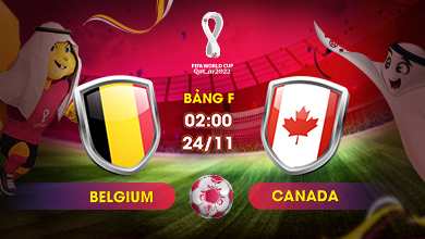 Link xem trực tiếp Belgium vs Canada