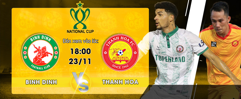 Link xem trực tiếp Bình Định FC vs Thanh Hoá