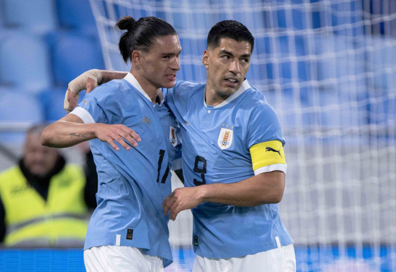 Bộ đôi song sát Cavani và Suarez của Uruguay