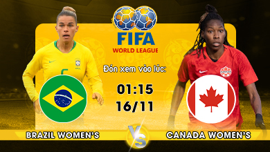 Link xem trực tiếp Brazil Women’s vs Canada Women’s