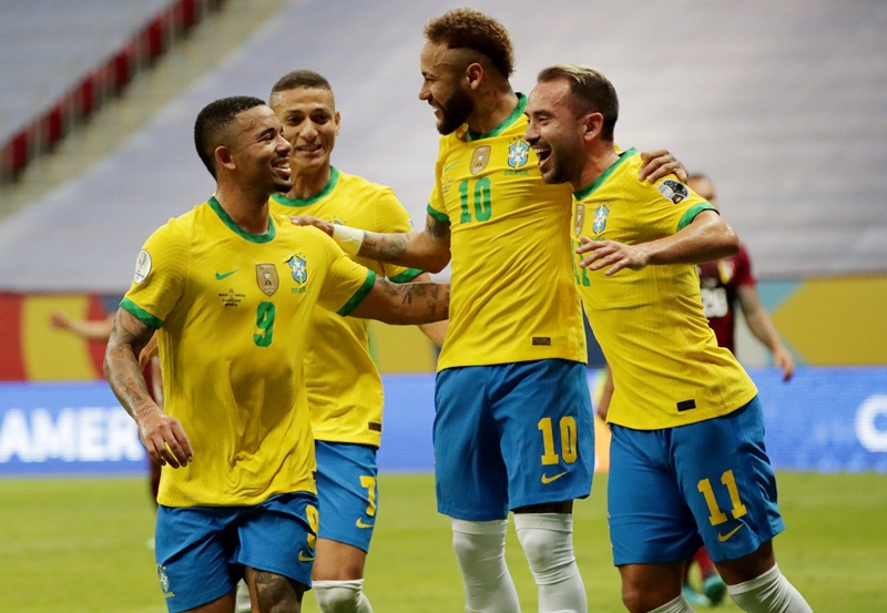 Brazil đang là đội bóng đứng đầu bảng xếp hạng FIFA