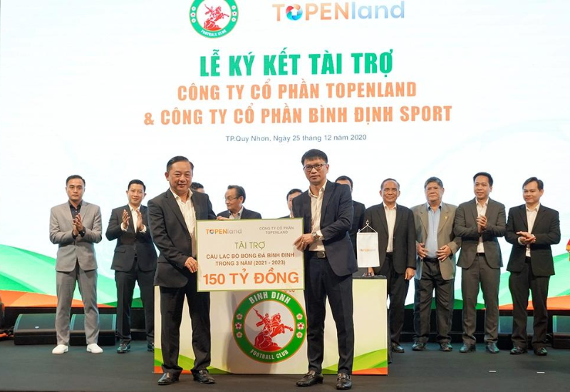 CLB Bình Định công bố nhà tài trợ chính thức V-League 2021-2023