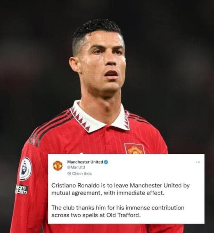 CLB Manchester United thông báo chia tay Ronaldo