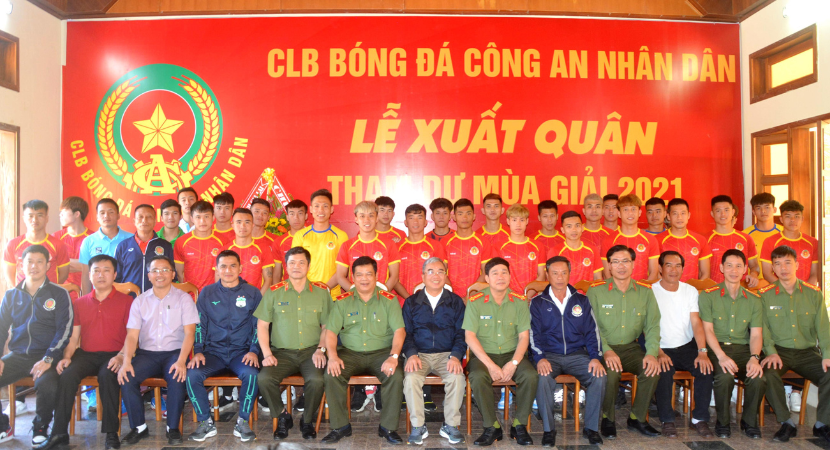 CLB bóng đá CAND xuất quân tham dự giải hạng Nhất 2021